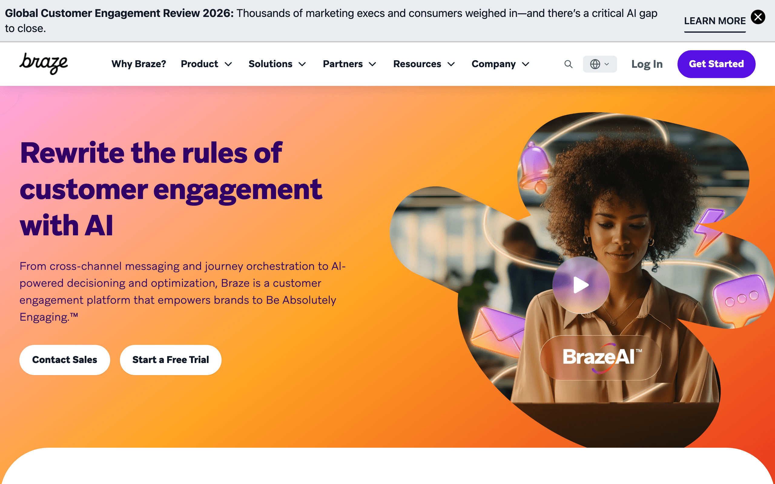 Braze dashboard screenshot