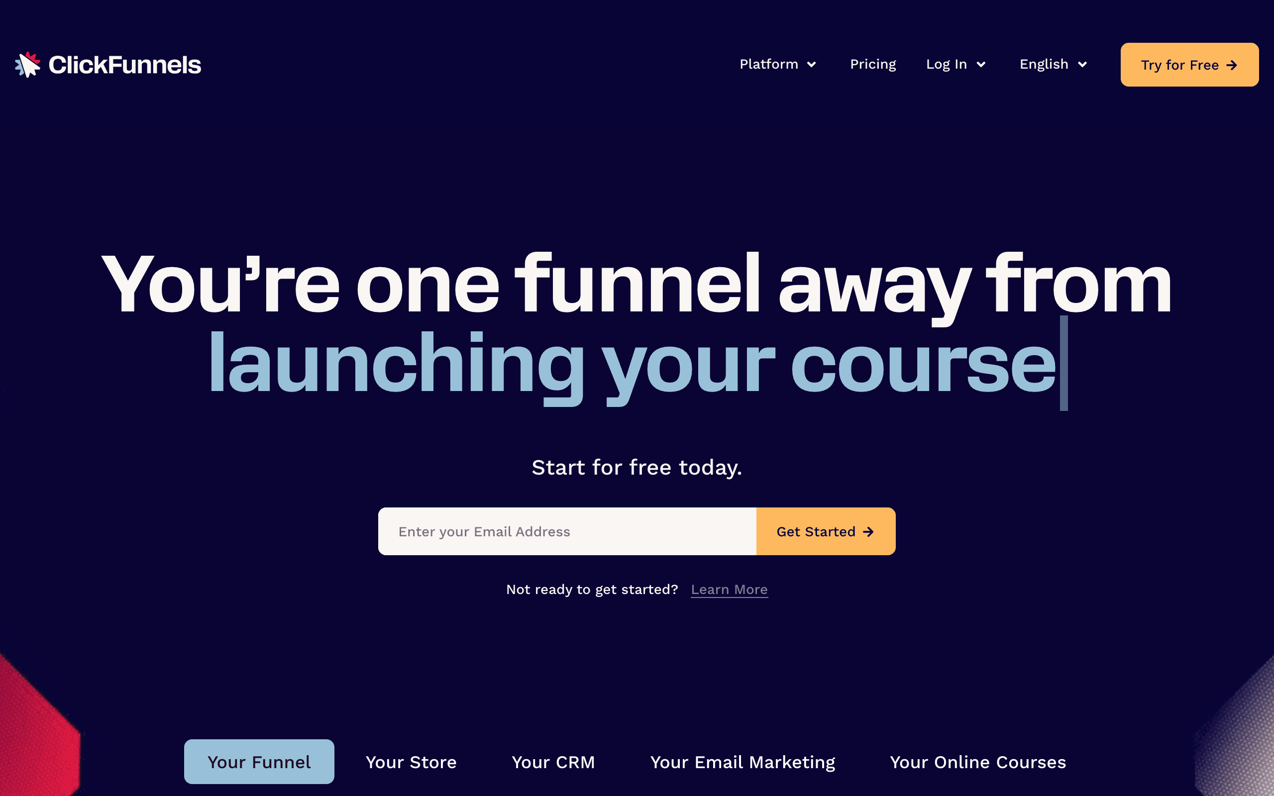 ClickFunnels landing page screenshot