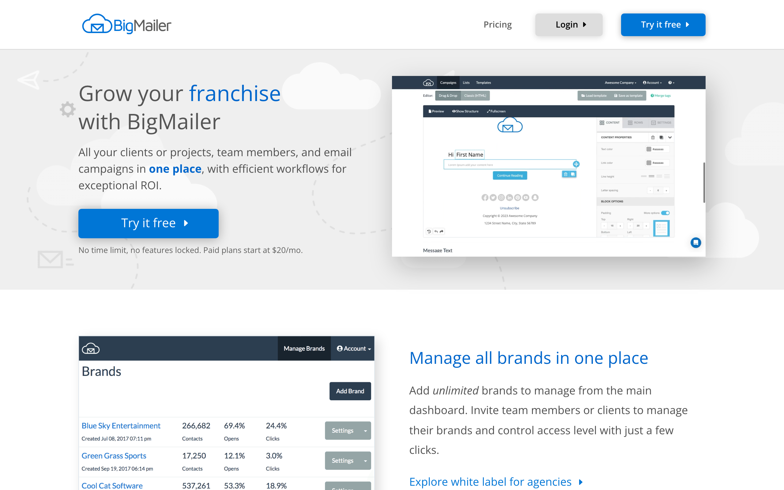 BigMailer screenshot