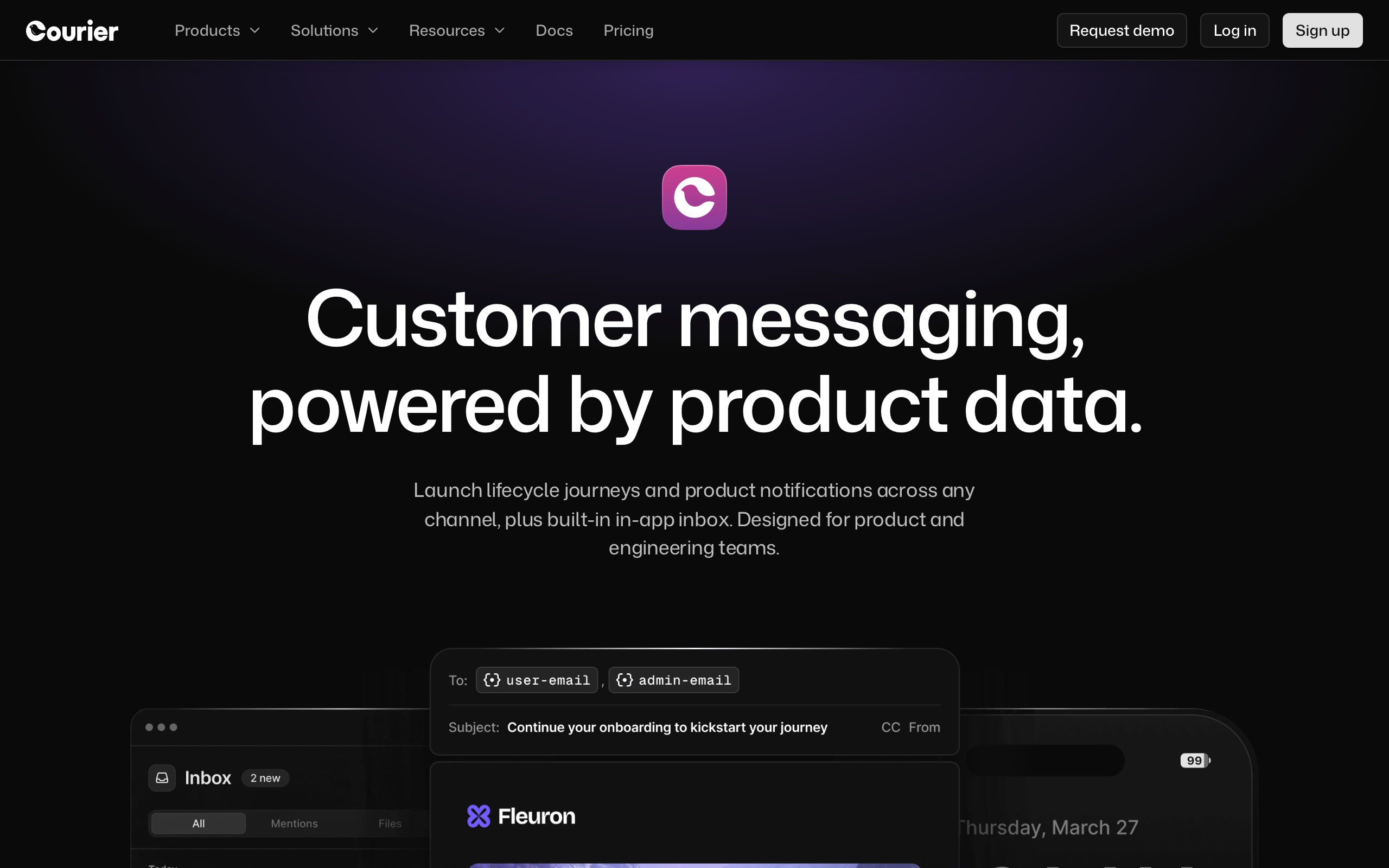 Courier screenshot