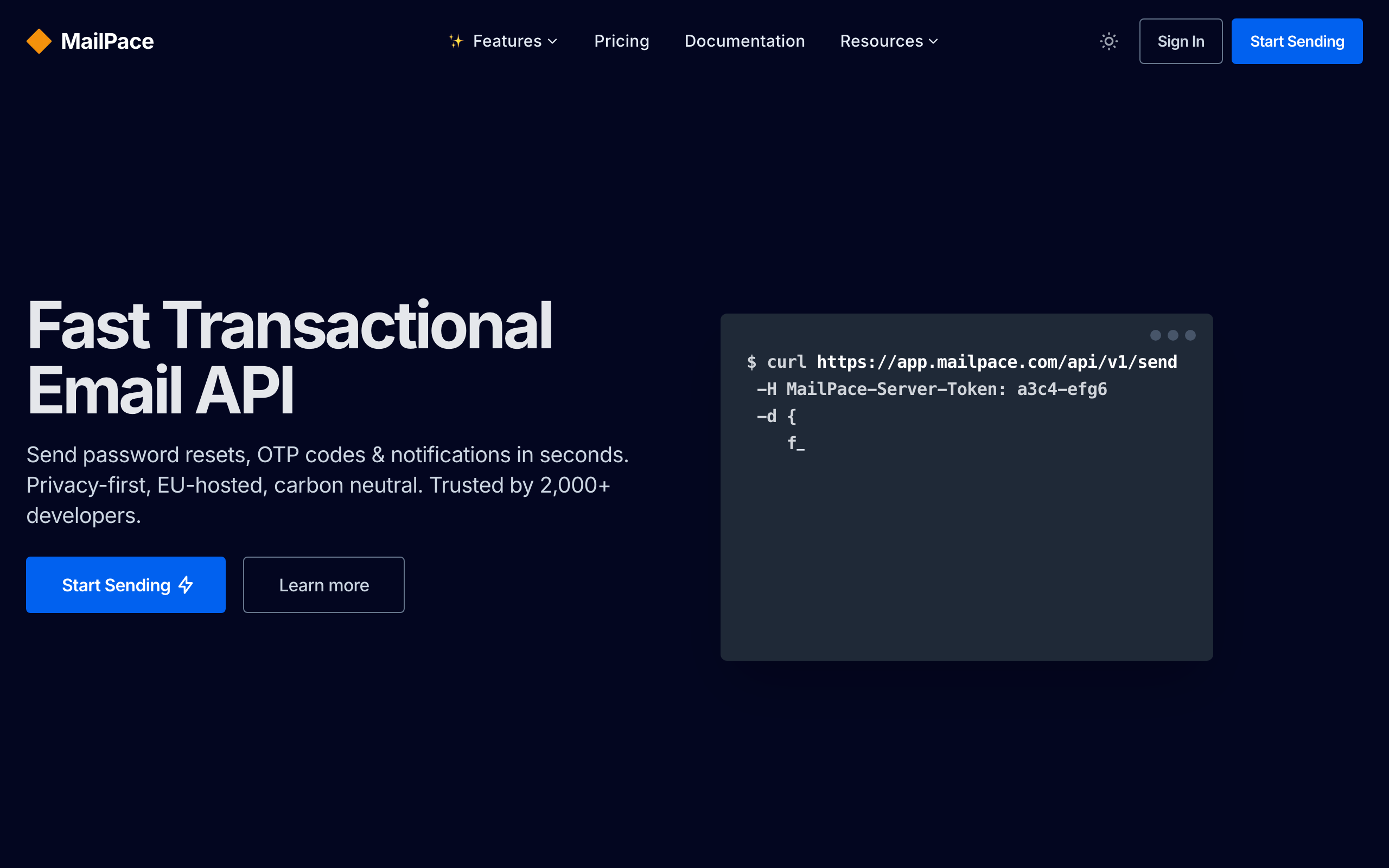 MailPace screenshot