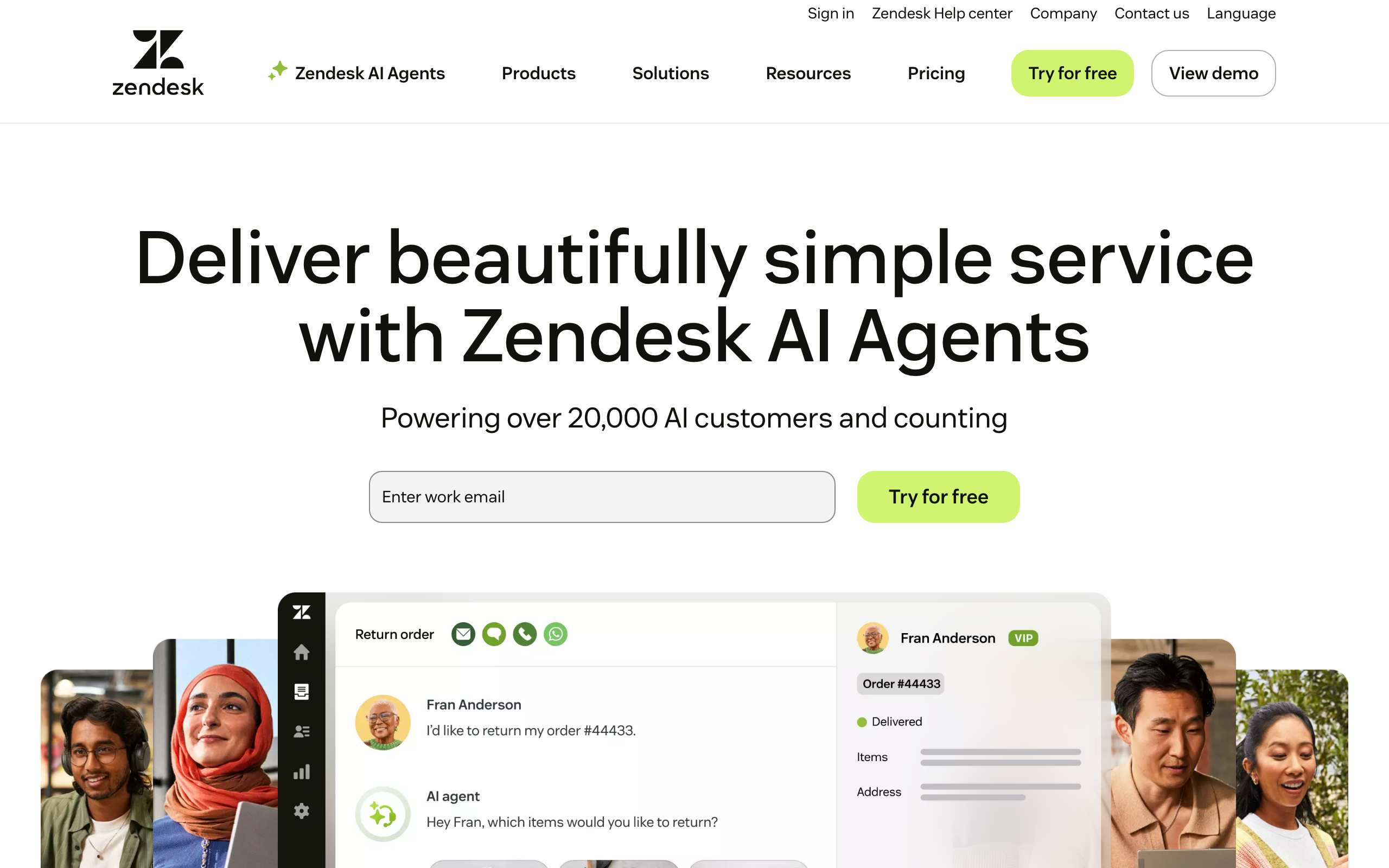 Zendesk screenshot